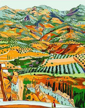 Load image into Gallery viewer, paint by numbers | Countryside Landscape from the Hills | intermediate landscapes new arrivals | FiguredArt