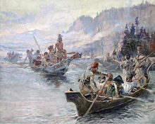 Load image into Gallery viewer, paint by numbers | Meeting the Indians | advanced landscapes new arrivals | FiguredArt