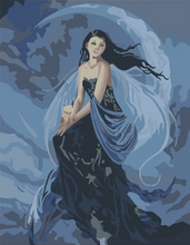 Load image into Gallery viewer, paint by numbers | Woman and Moon | easy new arrivals portrait | FiguredArt