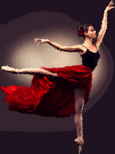 Load image into Gallery viewer, paint by numbers | Ballerina with Sansha Pointe Shoes | dance intermediate new arrivals | FiguredArt