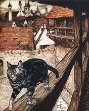 Load image into Gallery viewer, paint by numbers | Cat on the ledge | advanced animals cats new arrivals | FiguredArt