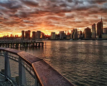 Load image into Gallery viewer, paint by numbers | American City near the Water | advanced cities | FiguredArt