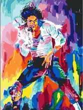 Load image into Gallery viewer, paint by numbers | Michael Jackson | intermediate new arrivals portrait | FiguredArt