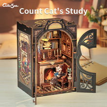 Load image into Gallery viewer, DIY Book Nook kit - Count Cat&#39;s Study