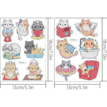 Load image into Gallery viewer, 5D Diamond Painting 13 Sticker Cats