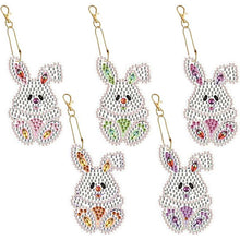 Load image into Gallery viewer, 5D Diamond Painting Pendant Rabbits