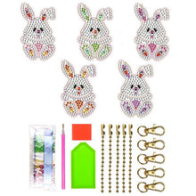 Load image into Gallery viewer, 5D Diamond Painting Pendant Rabbits