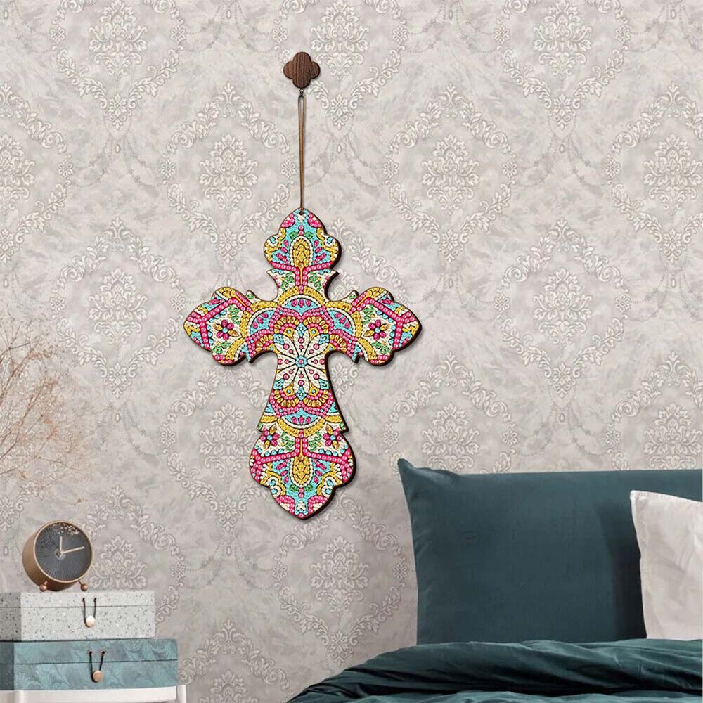5D Diamond Painting Decorative Pendant Cross Mandala
