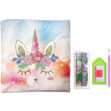 Load image into Gallery viewer, 5D Diamond Painting Pillow Cover 11.8"x11.8" Unicorn