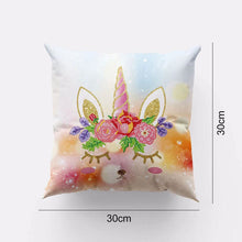 Load image into Gallery viewer, 5D Diamond Painting Pillow Cover 11.8"x11.8" Unicorn