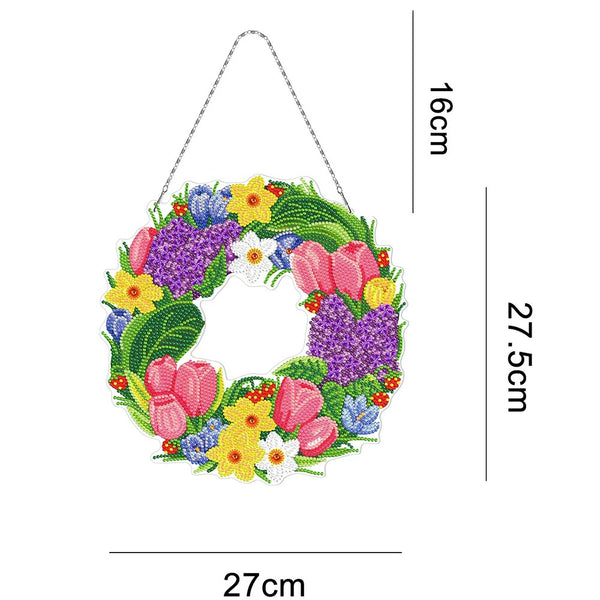 5D Diamond Painting Wreath Double Sided Tulips