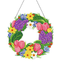 Load image into Gallery viewer, 5D Diamond Painting Wreath Double Sided Tulips