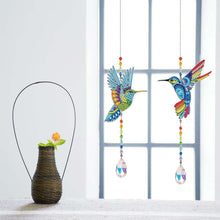 Load image into Gallery viewer, 5D Diamond Painting Crystal Wind Chime Hummingbirds 2 Pieces