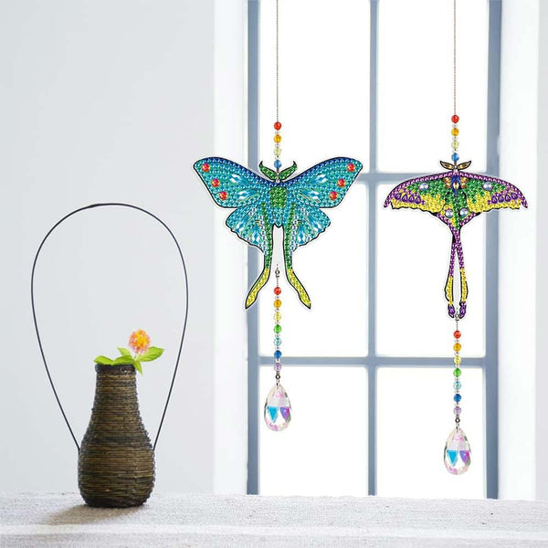 5D Diamond Painting Crystal Wind Chime - Butterflies 2 Pieces