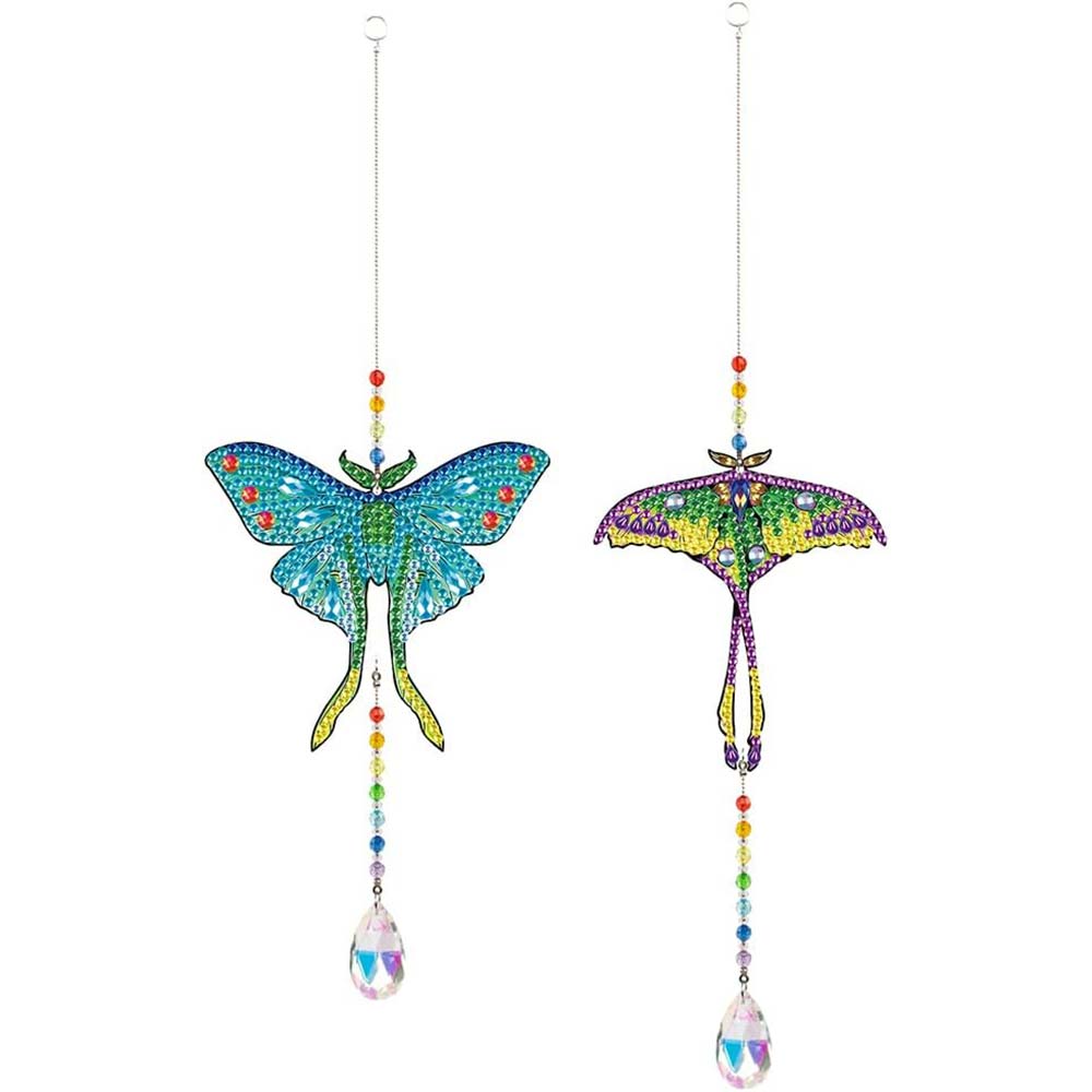 5D Diamond Painting Crystal Wind Chime - Butterflies 2 Pieces