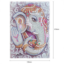 Load image into Gallery viewer, 5D Diamond Painting Notebook Elephant God Ganesha
