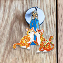 Load image into Gallery viewer, 5D Diamond Painting Keychain Cats Set of 5 Pieces