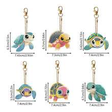 Load image into Gallery viewer, 5D Diamond Painting Turtle Pendant 6 Pieces