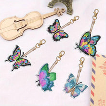 Load image into Gallery viewer, Diamond Painting Butterfly Charms - 5 Piece Set