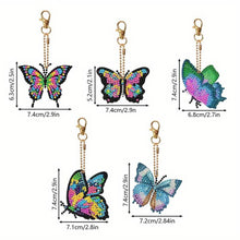 Load image into Gallery viewer, Diamond Painting Butterfly Charms - 5 Piece Set