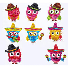 Load image into Gallery viewer, 5D Diamond Painting Sticker Set Owls