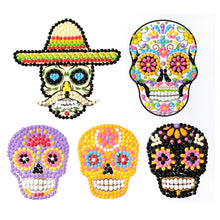 Load image into Gallery viewer, 5D Diamond Painting Sticker Set Skull