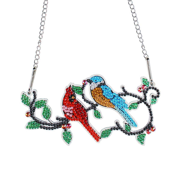 5D Diamond Painting Door Hanger with 2 Birds