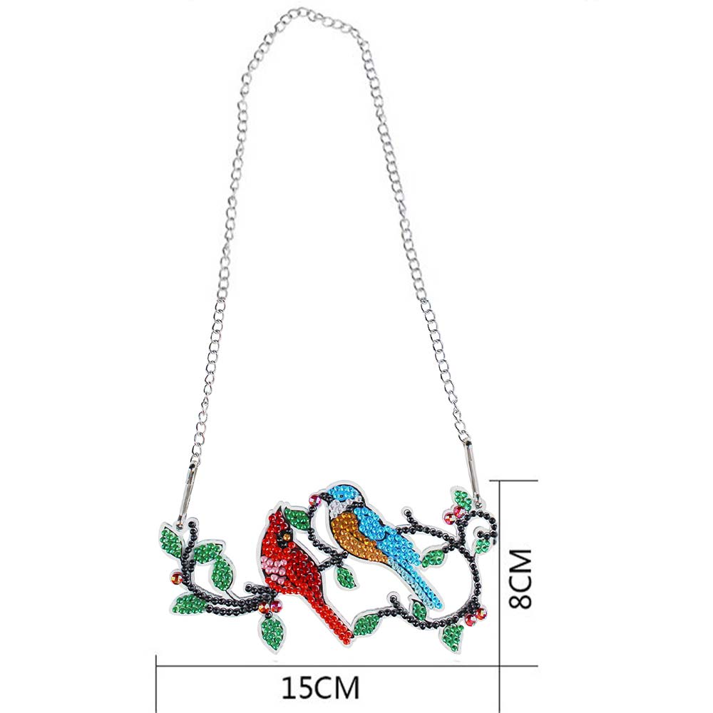 5D Diamond Painting Door Hanger with 2 Birds