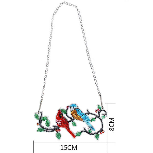 5D Diamond Painting Door Hanger with 2 Birds