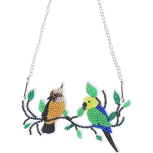 5D Diamond Painting Door Hanger with with 2 Birds