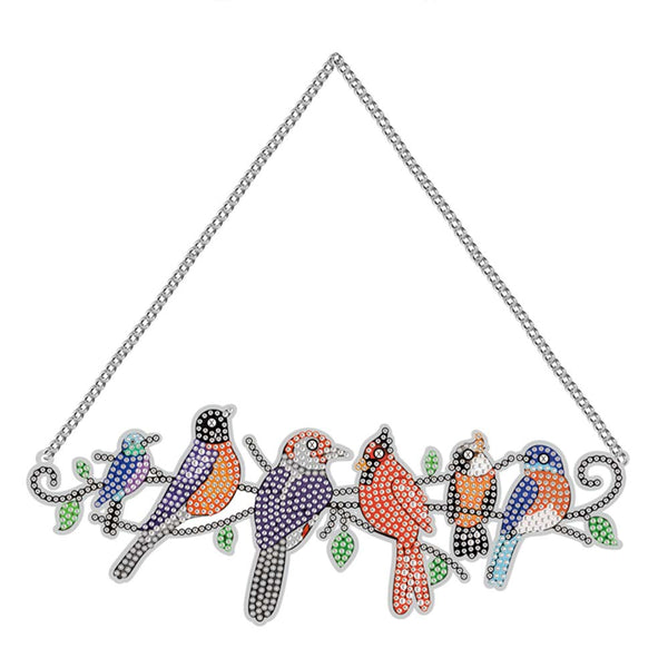5D Diamond Painting Door Hanger 6 Birds