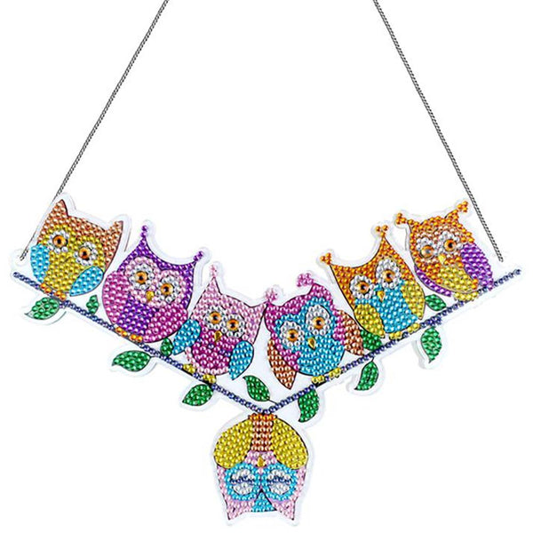 5D Diamond Painting Door Hanger 7 Owls
