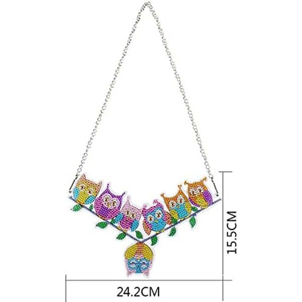 5D Diamond Painting Door Hanger 7 Owls