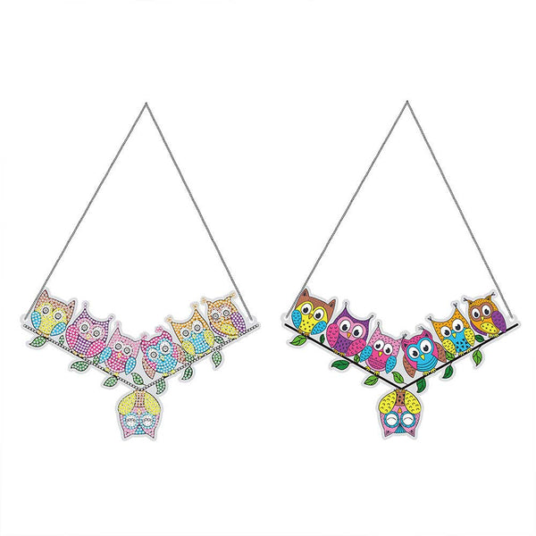 5D Diamond Painting Door Hanger 7 Owls