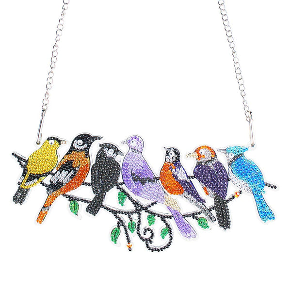 5D Diamond Painting Door Hanger 7 Birds
