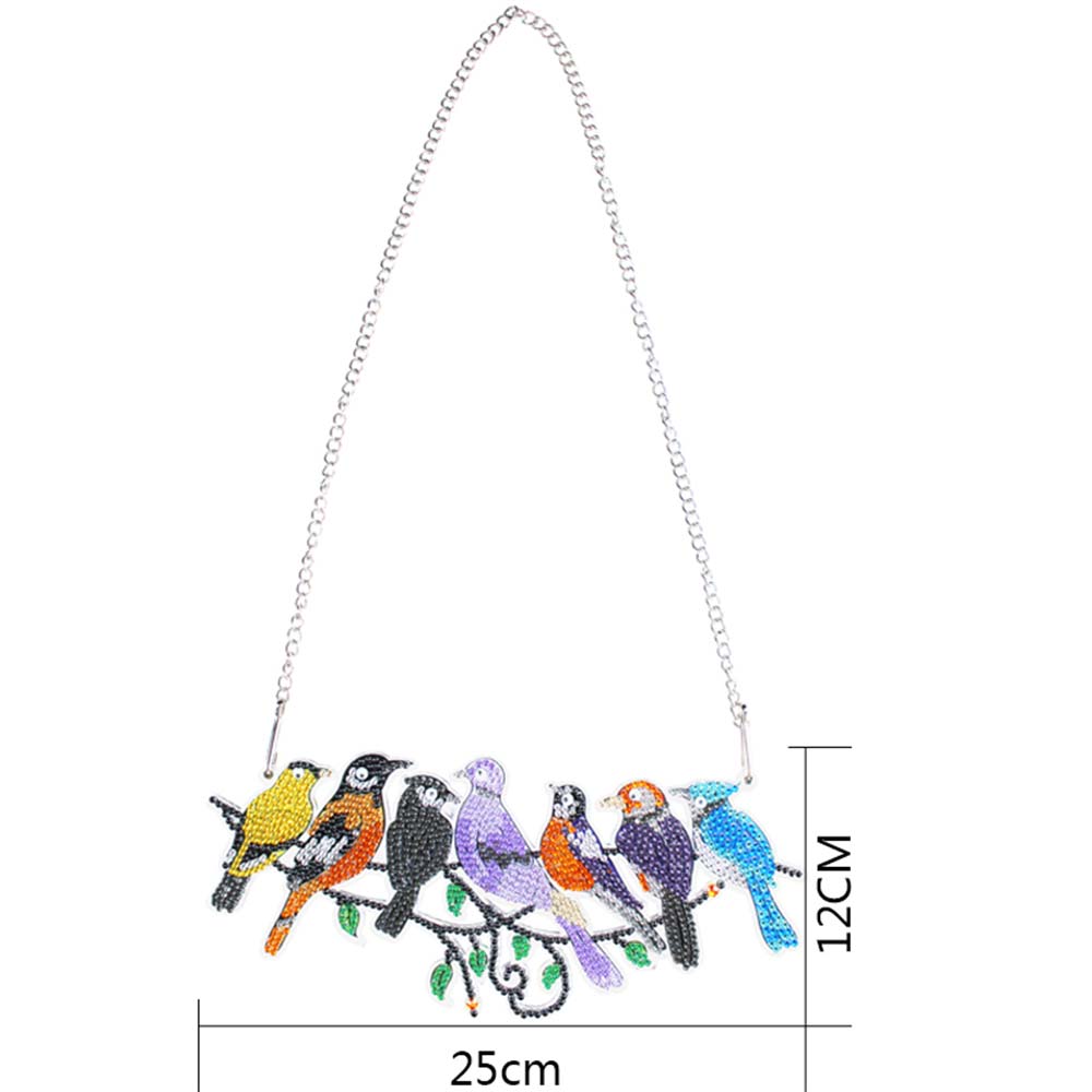 5D Diamond Painting Door Hanger 7 Birds