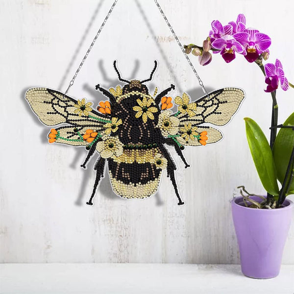 5D Diamond Painting Door Hanger Bee