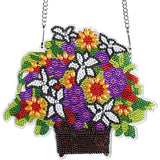 5D Diamond Painting Door Hanger with Flower Pot