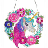 5D Diamond Painting Door Hanger Unicorn