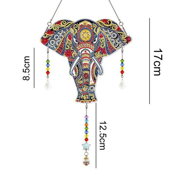 5D Diamond Painting Door Hanger Elephant