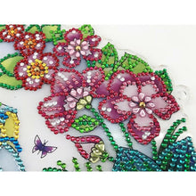 Load image into Gallery viewer, 5D Diamond Painting Door Hanger Flamingos with LED and Pendant