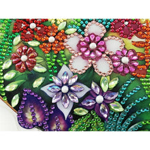 Load image into Gallery viewer, 5D Diamond Painting Door Hanger Flamingos with LED and Pendant