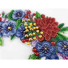 Load image into Gallery viewer, 5D Diamond Painting Door Hanger Flamingos with LED and Pendant