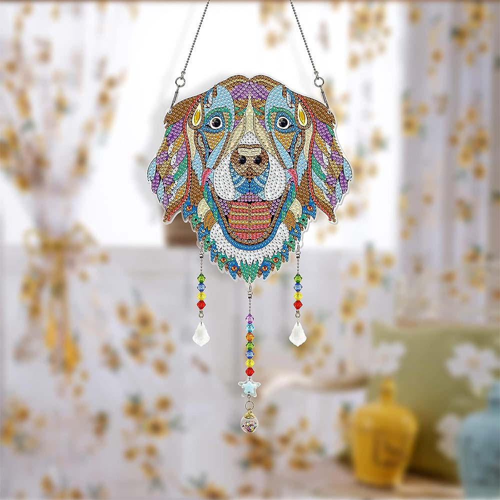 5D Diamond Painting Car Hanging Dog
