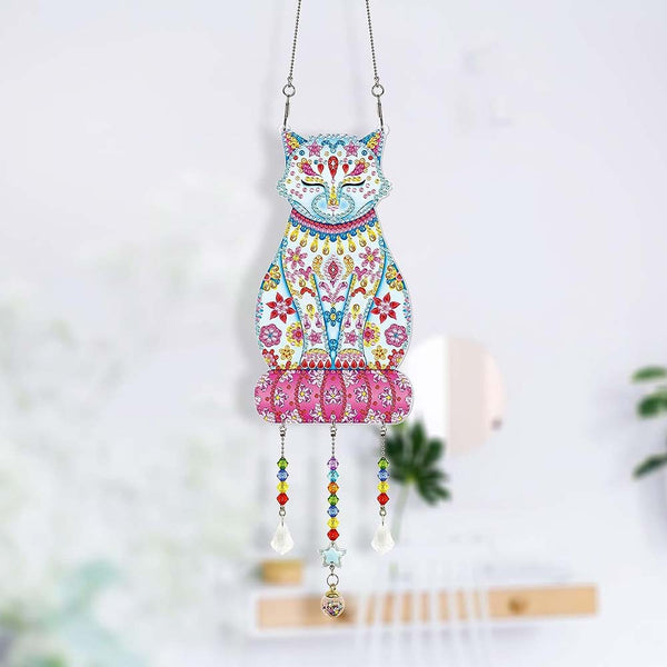 5D Diamond Painting Door Hanger Cat
