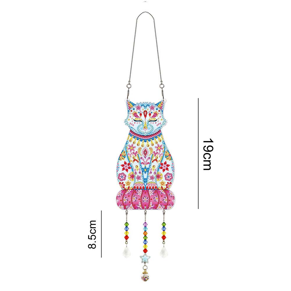 5D Diamond Painting Door Hanger Cat
