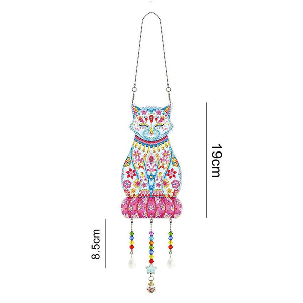 5D Diamond Painting Door Hanger Cat