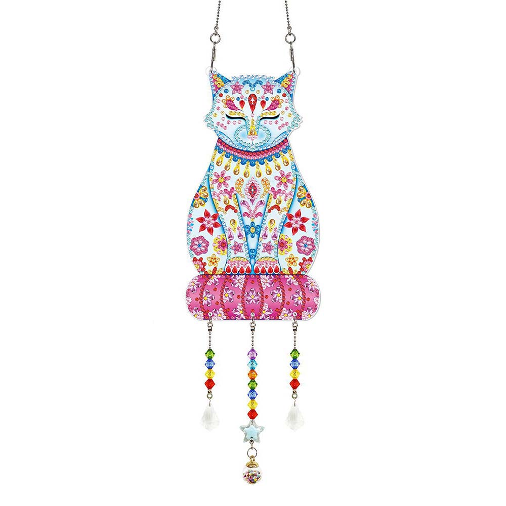 5D Diamond Painting Door Hanger Cat