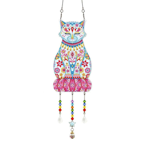 5D Diamond Painting Door Hanger Cat