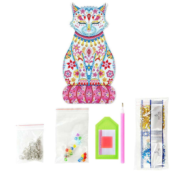 5D Diamond Painting Door Hanger Cat